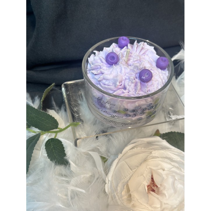 Bougie Muffin Myrtille